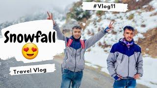 पहाड़ो में बर्फ ही बर्फ || Snowfall 2022 || The Uk11 Vlogger