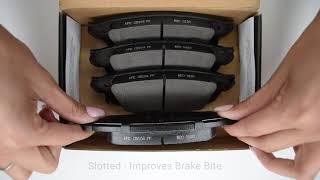 KFE1707-104 QuietAdvanced Rear Ceramic Brake Pad Unboxing