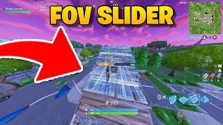 FOV slider in Fortnite