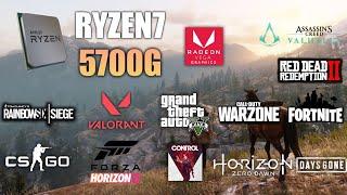 Ryzen 7 5700G Vega 8 Test in 12 Games - 5700G Gaming