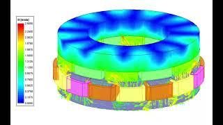 Design、simulation and performance calculation of axial flux motor; Using RMxprt & Maxwell software.