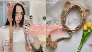  How to Crochet Bear Earmuffs | Pinterest Bear Earmuffs inspired 