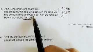 WIUT exam question. 2020-1-1. Ratio.Westminister universiteti imtihoni savoli. Nisbat.