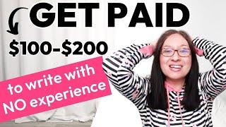 EASY WRITING JOBS FOR BEGINNERS TO GET PAID TO WRITE ($100-$200) // Make money freelance writing