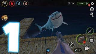 Survival on Raft Ocean Nomad Gameplay Killing Sharks Walkthrough Part 1