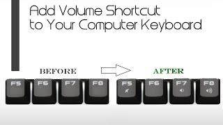  How to Add Volume Shortcut to Your Computer Keyboard