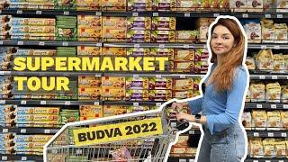 Cheap BUDVA SUPERMARKET tour    Montenegro cost of living 2022