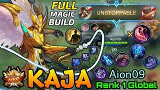 MVP Plays Kaja with Full Magic Damage Build!! - Top 1 Global Kaja by Aion09 - MLBB