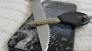 iPhone 5 Knife Screen Scratch Drop Test -Bonus Episode-