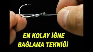 EN BASİT İĞNE BAĞLAMA TEKNİĞİ - ( The simplest fishing hook tying technique )