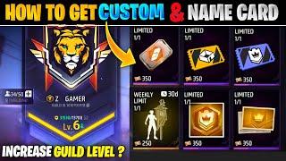 HOW TO GET CUSTOM ROOM CARD & NAME CHANGE CARD | YELLOW CUSTOM KAISE MILEGA  | FF NEW EVENT