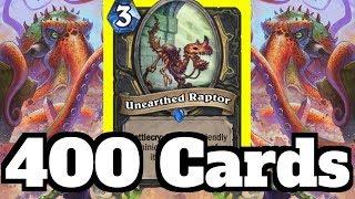 DRAWING 400 CARDS! The Ultimate Octosari YES Rogue! | Hearthstone