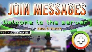 Join Message GUI Plugin | Minecraft Plugins