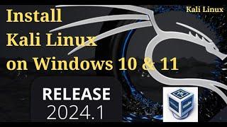 Install Kali Linux on Windows 10 and 11 | Install Kali Linux on VirtualBox (2024) | Kali linux 2024