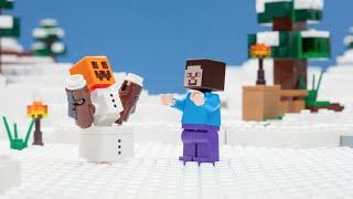 The Snow Hideout - LEGO Minecraft - Stop Motion Mini Movie