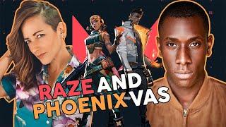 Phoenix and Raze Voice Actors from Valorant!