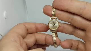 1968 Ladies Omega 9k gold vintage watch with 9k gold bracelet