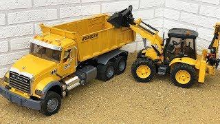 Bruder RC Construction JCB Backhoe Tractor Excavator, Dump Truck, Bulldozer Video For RC fans