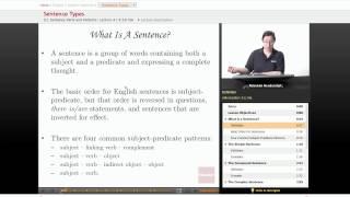 "Sentence Types" | English Grammar with Educator.com