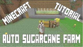 Auto Sugarcane Farm Tutorial (Minecraft Console Xbox/PS3/PS4)