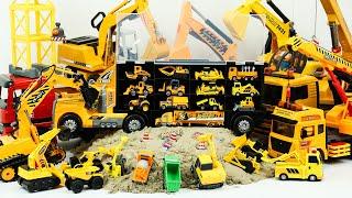 중장비 장난감 포크레인 덤프트럭 불도저 자동차 공사장 모래놀이 Heavy equipment Excavator Grader Bulldozer Toys