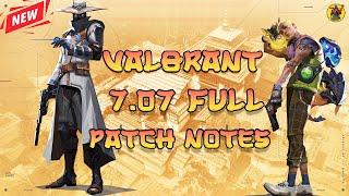 VALORANT 7.07 Full PATCH NOTES | Valorant Update | @AvengerGaming71