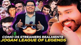  COMO OS STREAMERS REALMENTE JOGAM LEAGUE OF LEGENDS! CONTEÚDO ABSURDO do BRONZIOCRE! MINERVA REAGE