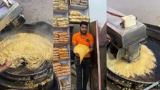 Bulk Bhujiya Sev making with Automatic Machine  Crispy Sev Namkeen in Mini Factory 