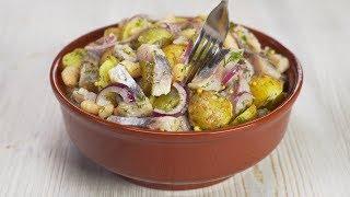 Potato, Herring and Pickled Cucumber Super-Salad Leaves No One Cold. Recipe by Always Yummy!