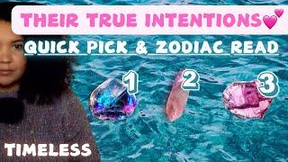 THEIR TRUE INTENTIONS ALL SIGNS - PICK A CARD READING - TAROT READING