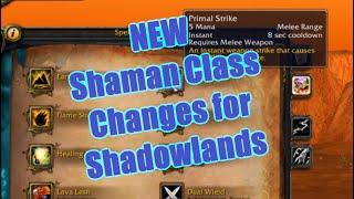 Shadowlands Shaman Class Changes