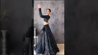 Black Lakhnavi Lehenga choli for Navratri 2023