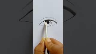 Realistic eye Drawing || How to draw eye sketch #shorts