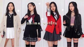 dressing like different anime characters (anime inspired outfits)