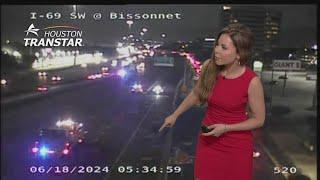 Lost load has all lanes of Southwest Freeway inbound at Bissonnet shut down