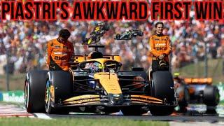 Oscar Piastri wins the Hungarian GP after Lando Norris lets him pass, Max Verstappen goes crazy