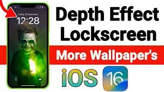 Depth effect iOS 16 ( Depth effect lock Screen More Wallpaper iOS 16 ) How To Use Depth effect iOS )