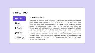 Create Vertical Tab Design using HTML & CSS Only