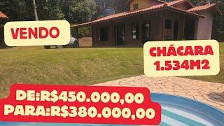 173#(suspensa ))CHÁCARA COM 1.534M, 3 DORMITÓRIOS EM IBIÚNA SP ,DE 450.000,00 PARA:R$380.000,00.