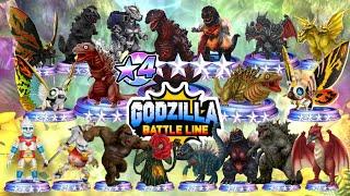 New Shin Godzilla 2016 ALL 4 LEGENDARY BATTLE UNITS UNLOCK Godzilla battle line 哥斯拉战线 ジェットジャガー