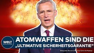 PUTINS ATOMDROHUNGEN: Stoltenberg droht zurück! Nato-Chef verweist auf westliche Atomwaffen