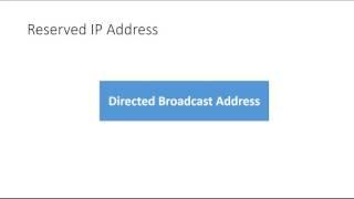 Reserved IP Adresses  --10️