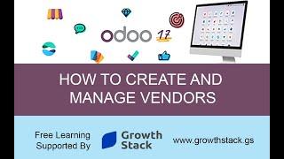 LESSON GS003 How to Create and Manage Vendors on Odoo V17