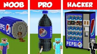 Minecraft NOOB vs PRO vs HACKER: PEPSI HOUSE BUILD CHALLENGE in Minecraft / Animation