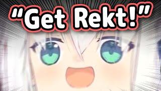 Fubuki Says "Get Rekt!" In English【Hololive】