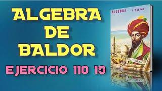 Algebra de Baldor Desde Cero - Ejercicio 110 19