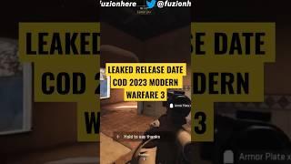 COD MW3 LEAKED RELEASE DATE‼️#callofduty#modernwarfare3#mw3leaks