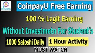 How to Earn More Satoshi From Coinpayu || Coinpayu New Trick to Earn BTC | Coinpayu 100% Legit Trick