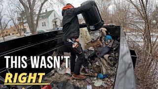 Beautiful home TRAPPED under FROZEN layer of TRASH and debris