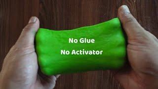 How To Make Slime Without Activator| No Glue No Borax Slime| Flour and Water Slime With Hand Soap